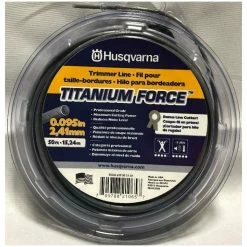 Husqvarna Titanium Force Trimmer Line .095x50' | High-Durability Trimmer String | 639005101