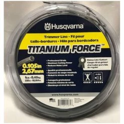 Husqvarna Titanium Force Trimmer Line .105x230' - High-Performance Cutting for Trimmers & Brushcutters #639005105