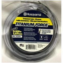 Husqvarna Titanium Force Trimmer Line .105x50' #639005116 | High-Performance Trimmer Line for Precision Cutting