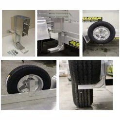 Aluma 68 Series Spare Tire Carrier #40-0000054 | Durable Trailer Accessory