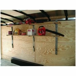 Rack'em Mfg Side Wall Shelf Kit #RA-24 - Durable Trailer Storage Solution
